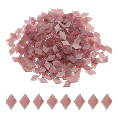 200g Mosaikfliesen in Rautenform aus Glas,Buntglasmosaikstücke #7