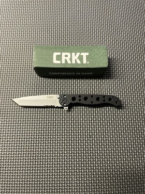 NEW CRKT M16-10S Carson Flipper Folding Knife Stainless Tanto Combo Edge w/Box