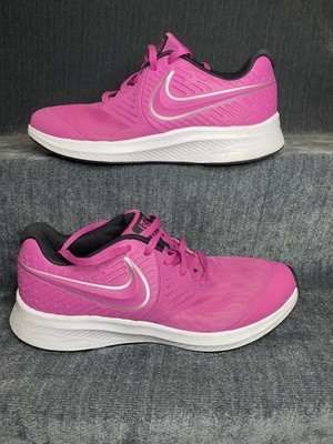 NIKE Star Runner 2 Running Shoes Size 7Y Pink Low Top Athletic Sneakers
