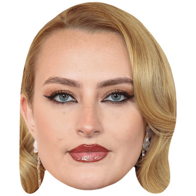 Amelia Dimoldenberg (Make Up) Celebrity Mask, Flat Card Face, Fancy Dress Mask