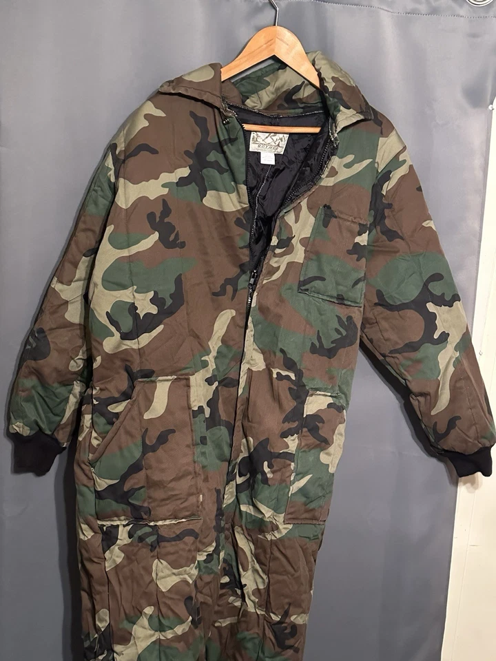 Rothco Camoflauge Coveralls Mens S Hunting Military style camo Poly cotton - Image 3 of 4