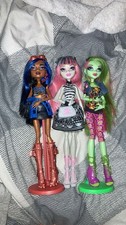 Monster High Doll First Wave Bundle , Rochelle Ghoyle , Venus Mcflytrap ,Robbeca