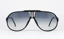 NOS VINTAGE SUNGLASSES CARRERA 5590 90 MATTE BLACK SILVER OPTYL AVIATOR FRAME C8