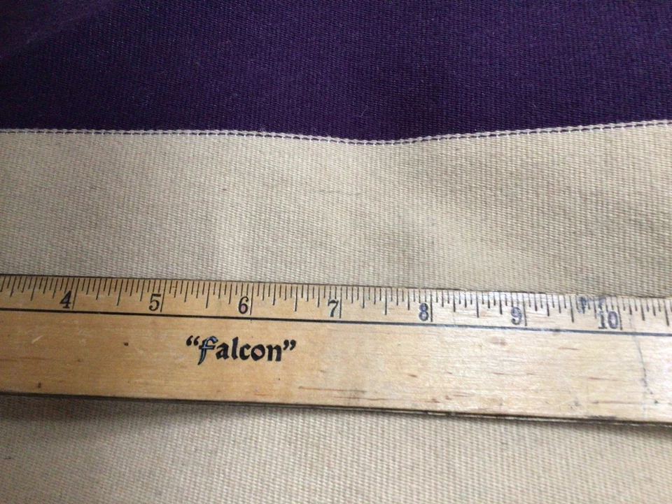 Vintage Pendleton Wool Camel, Purple Solid 10" L x 66" W Light Weight - Image 4 of 4