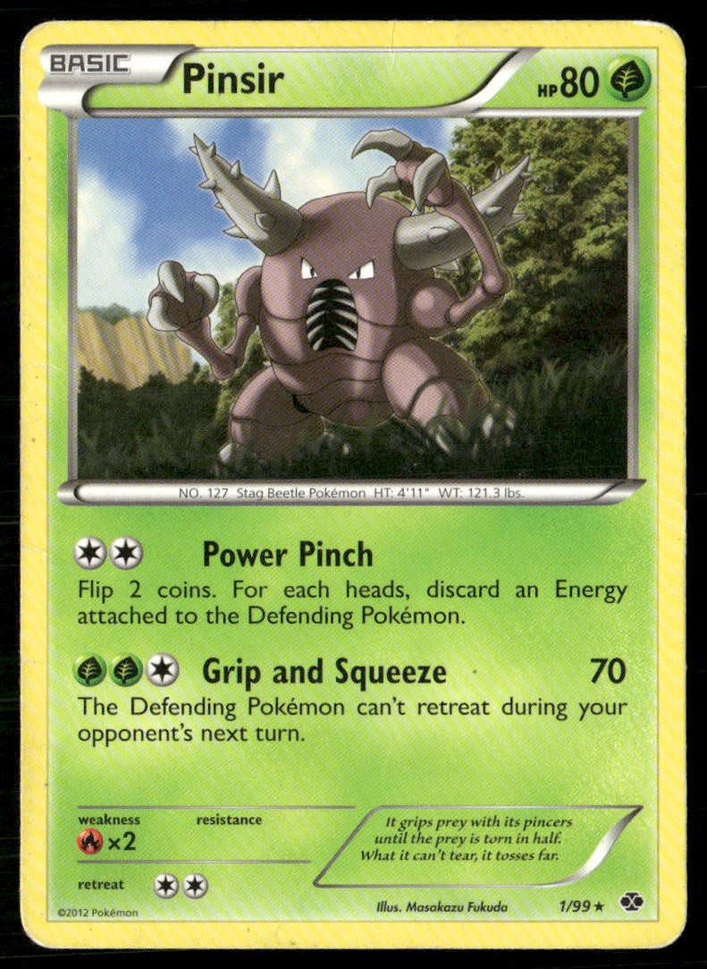 Pinsir 1/99 Rare Next Destinies Pokemon Heavily Played