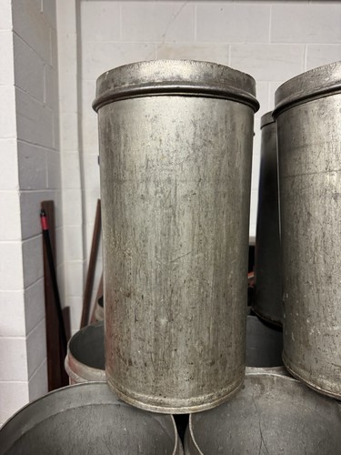 VTG METAL 20 QT ICE CREAM CAN CANISTER DAIRY DRUM 21"x 8 1/2" 30s 40s Galvanized - Picture 1 of 3