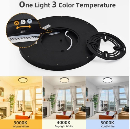 6 Pack 9 Inch Flush Mount LED Ceiling Light Fixture,18W 1800LM Super Slim Ligh.. - Picture 4 of 6