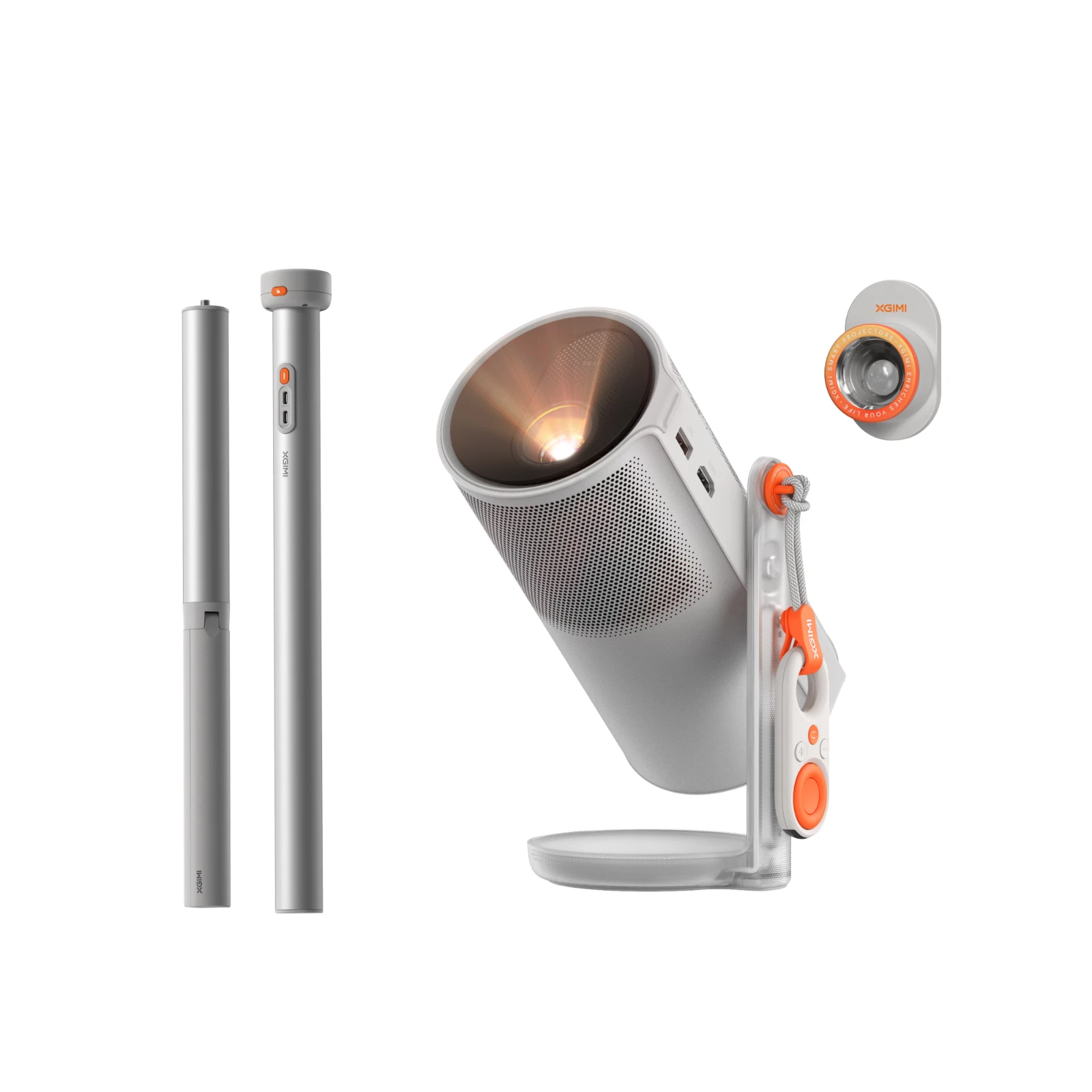 XGIMI MoGo 4 Portable Projector with PowerBase Stand Outdoor