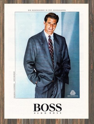 Hugo Boss - Reklame Werbeanzeige Original-Werbung 1988 (2)