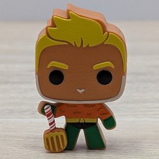 Funko Pocket Pop DC Comics Holiday Aquaman Gingerbread Candy Cane Trident