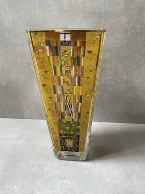 Seltene Goebel Artis Orbis Glasvase   Gustav Klimt ''Stoclet-Fries'' H 26 cm TOP
