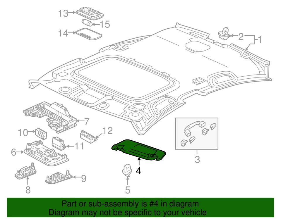 Acura ILX 2016-2020 - Parasol L *NH167L* (espejo) (negro grafito) (83280-TV9- Foto 2 de 2