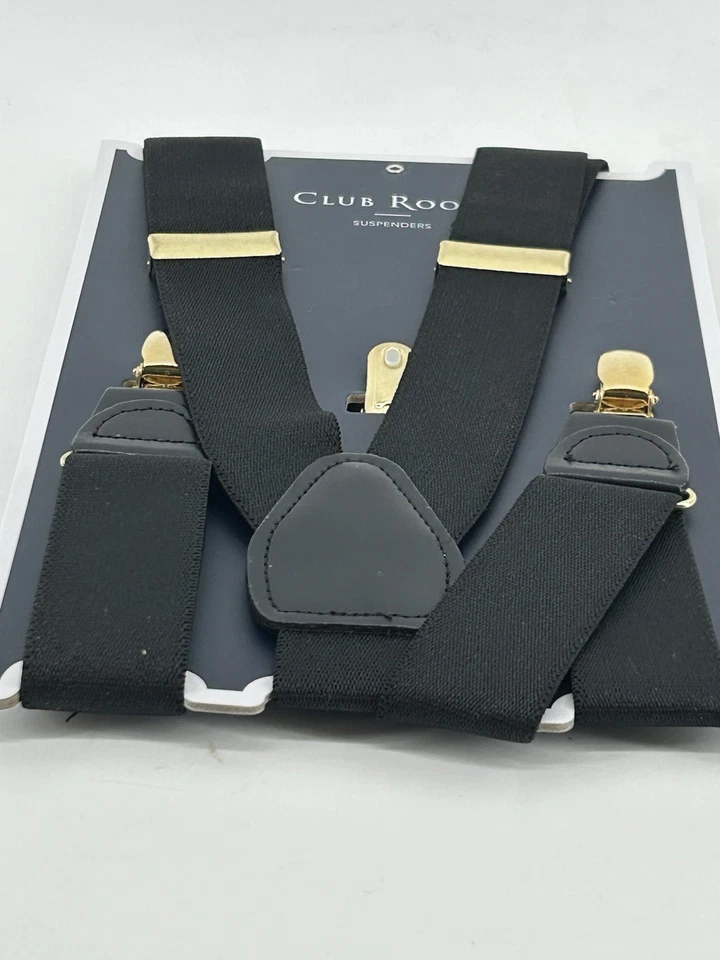 Tirantes Club Room Nuevos con Etiquetas Negro Talla Única Dorado Herrajes Foto 4 de 4