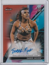 2021 Topps Finest WWE Ember Moon Orange Ref. auto RC /25