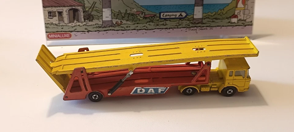 Camion DAF Car Transporter Super Kings K 11 Matchbox Lesney 1/60 1971 - Photo 1/4