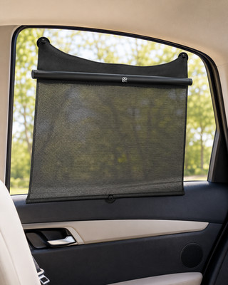 GO by Goldbug Flex & Fit Roller Sunshade Car Window Shade UV Protection