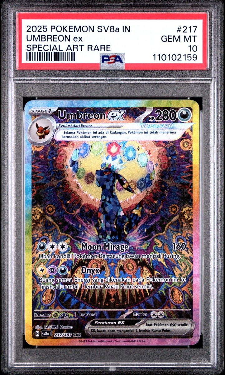 PSA 10 Umbreon ex 217 SAR Terastal Festival Alt SIR Pokemon