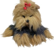 Vintage 1997 TY, Inc Yappy The Yorkshire Terrier Yorkie Realistic Stuffed Animal