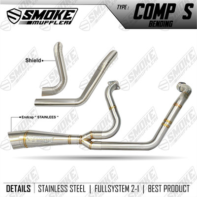 Passend für 1999-2005 Harley Davidson Dyna Super Glide FXD Auspuff System Roh...