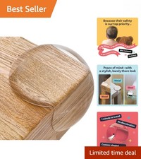 Transparent Baby Proof Corner Protectors - 12 Pack Easy Install Safety Guard