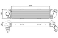Intercooler, WäRmetauscher Valeo 818299 Nissan 144960050R Renault 144960050R