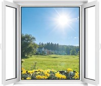 Apalus Fliegengitter Fenster 130X150Cm Klettband Zuschneidbar Insektenschutz