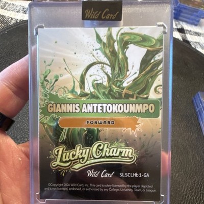 Wild Card 1/1 Lucky Charm Giannis Antetokounmpo!🔥 | eBay