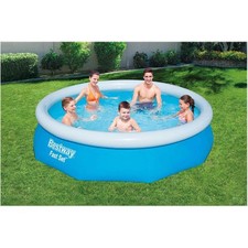 Image of Bestway Swimming Pool Set Inflatable with Pump 3.05m x 0.76m Blue Paddling