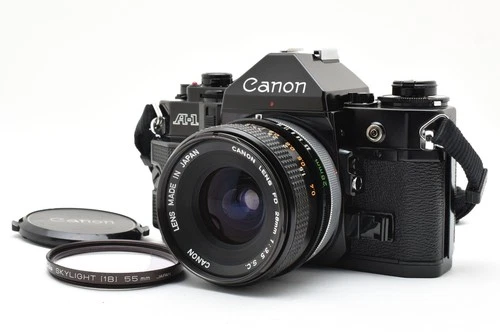 Canon A-1 + FD 28mm F3.5 s.c. SLR Film Camera [Excellenent+++++] from Japan