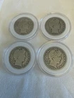 💥1899-1909 💥Lot Of 4 💥Barber Half Dollars💥