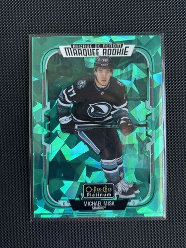 2025-26 O-Pee-Chee Platinum Michael Misa Turquoise Fragments /249 Marquee Rookie