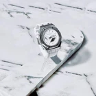 Casio GA-2100 G-Shock Watch – Metal Case & Rubber Strap Mod – White Dial