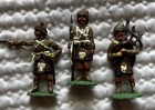 3 Vintage Scottish Hand Painted Soldiers Metal  54mm EUC Maker/Artist Unknown — photo 1