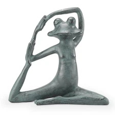 SPI Relaxed Yoga Frog Garden Sculp