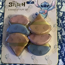 Disney Stitch 6 Makeup Puff Set