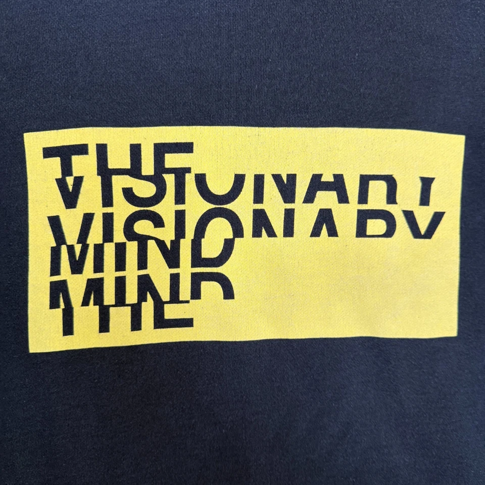 Neil Barrett Sweatshirt Men Large Slim Visionary Mind French Terry Graphic Italy - Image 2 of 4