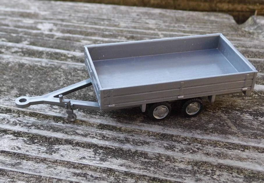 Pritschen-Anhänger Tandem   - 1:87  von Praline