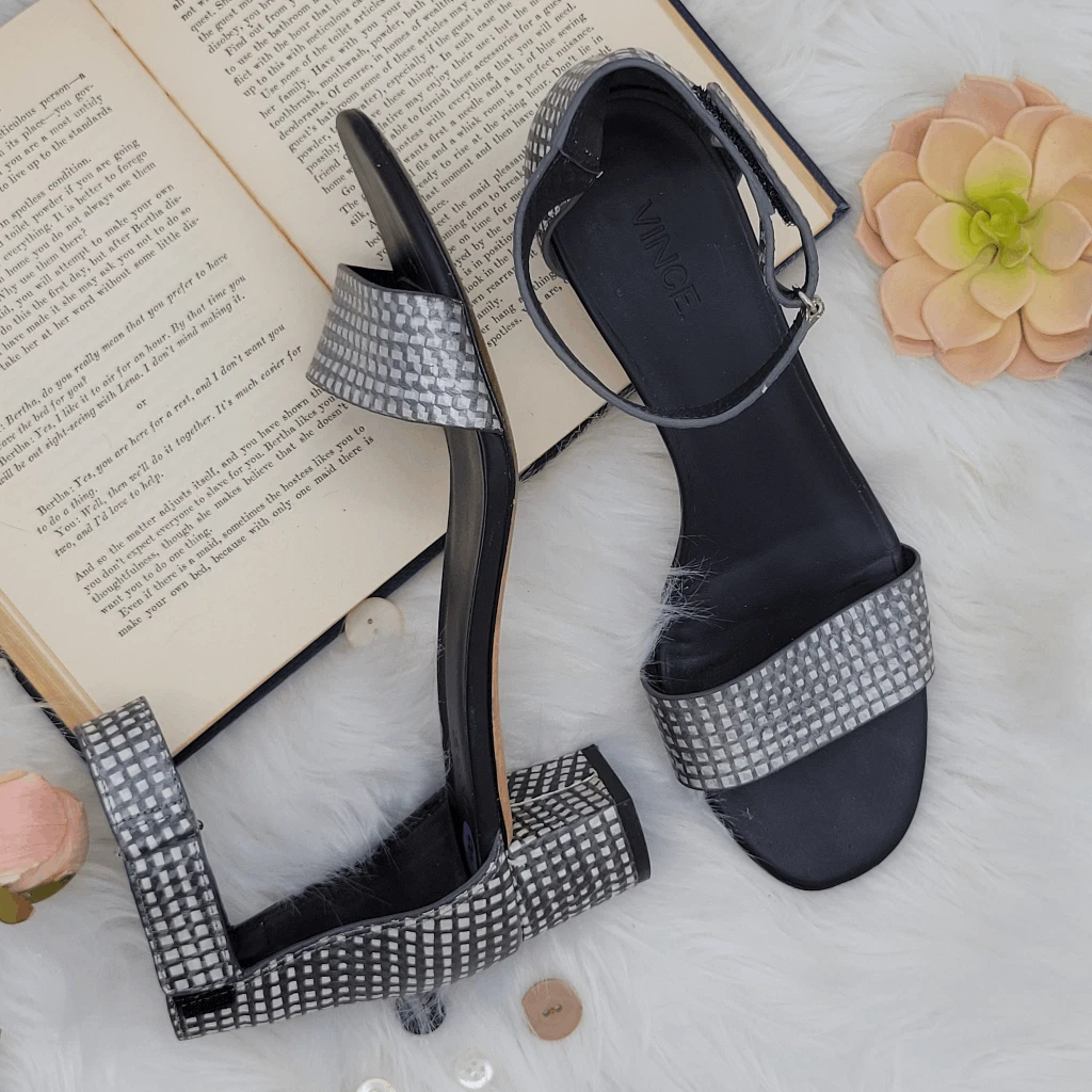 Vince block hotsell heel sandal