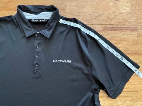 Travis Mathew-Men's Pima Cotton Blend-Black Polo Golf Shirt-Size XXL - Picture 12 of 12