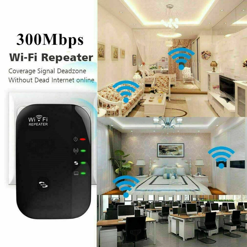 WiFi Extender Wifi Repeater Wifi Booster Wifi Amplifier covers 900 Ft USA SELLER - Image 3 of 4