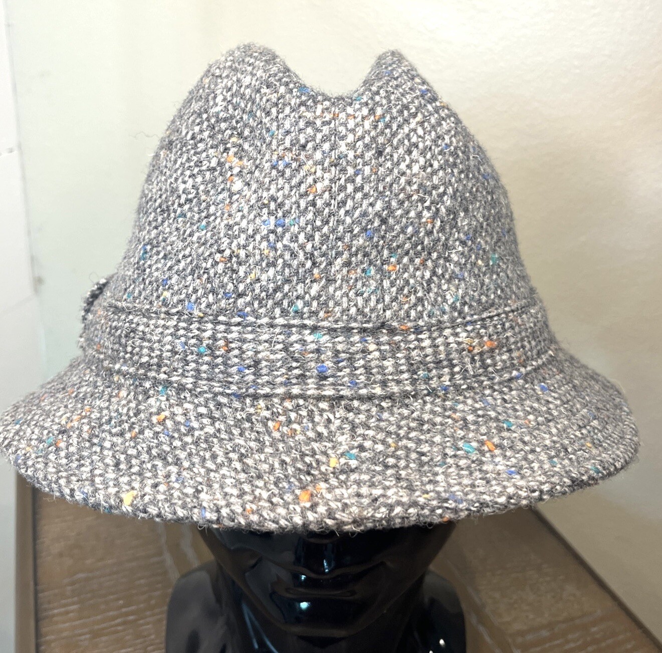 Pendleton Wool Fedora Bucket Hat -  Gray Speckled… - image 19