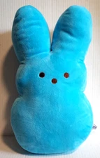 Peeps Plush Bunny Toy Pillow Blue 15" - Soft and Fluffy