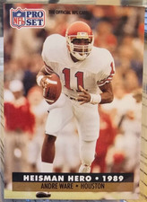 1991 Pro Set Andre Ware #38 Detroit Lions