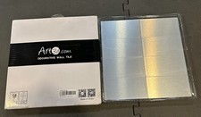 Art3d 4 Pack Peel and Stick Metal Silver Stainless Tile Backsplash 12 x 12 4 sq