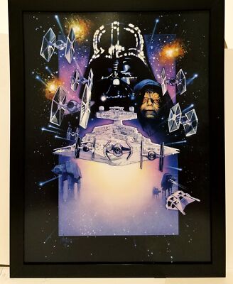 Star Wars Empire Strikes Back by Drew Struzan 9x12 FRAMED Art