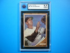 1962 TOPPS MLB BASEBALL CARD #9 JIM DAVENPORT KSA 8.5 NM/MINT+ SHARP+ '62 GL