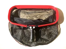 Heavy Duty Pro Swimming Pool Skimmer Leaf Rake w/Black Mesh Net, Aluminum Frame