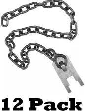 12 Wolf Fang Chain Stakes Freedom Brand - Per Dozen Trapping Supplies