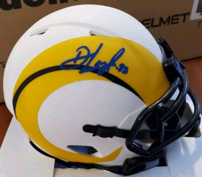 Long Jr. Rams NICE Autographed Rams David Long Jr Lunar Eclipse Mini Helmet BAS COA ...