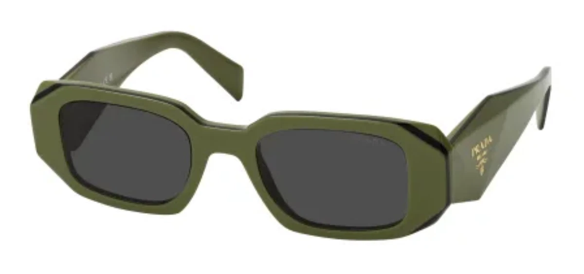 Prada glasses green on sale